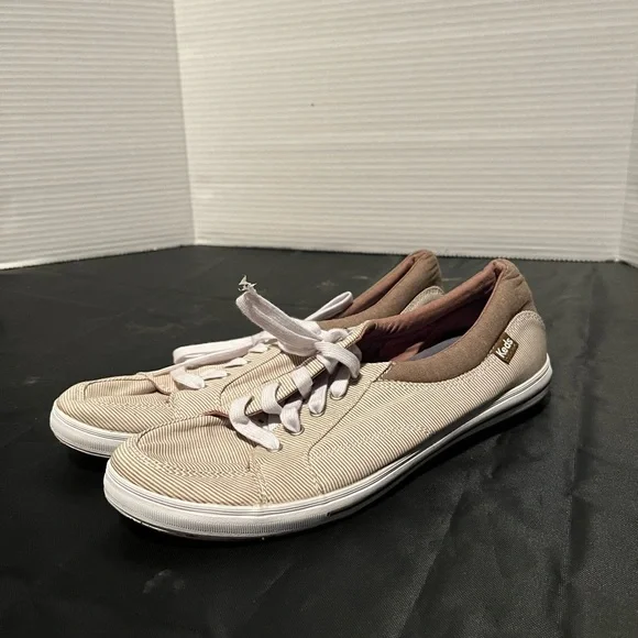 Keds tan/ cream Casual Sneakers woman’s size 7.5 like new - Picture 2 of 7